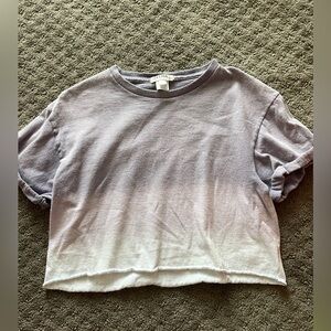 Cute Purple and White Crop Top!